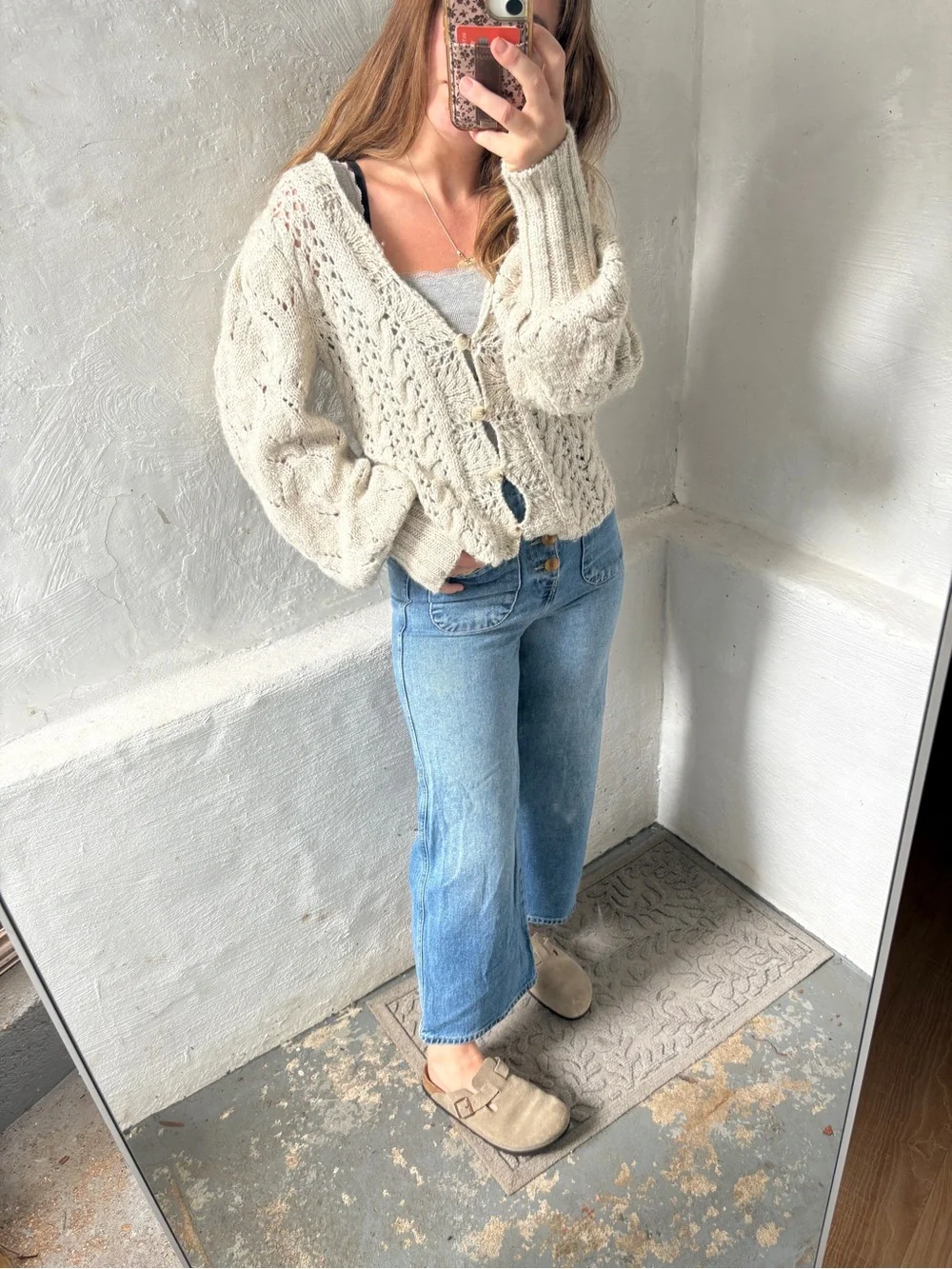 Zara patch pocket marine high waisted pants
